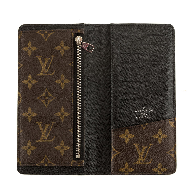 Louis Vuitton Monogram Macassar Brazza Wallet (4024027) – LuxeDH
