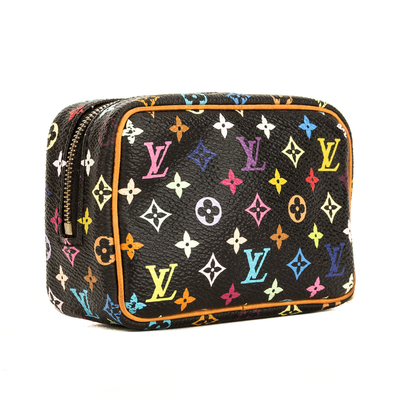 Louis Vuitton Black Monogram Multicolore Trousse Wapiti Mini Pochette (4033018) – LuxeDH