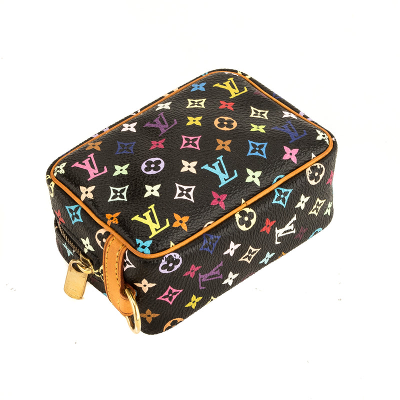 Louis Vuitton Black Monogram Multicolore Trousse Wapiti Mini Pochette (4033018) – LuxeDH