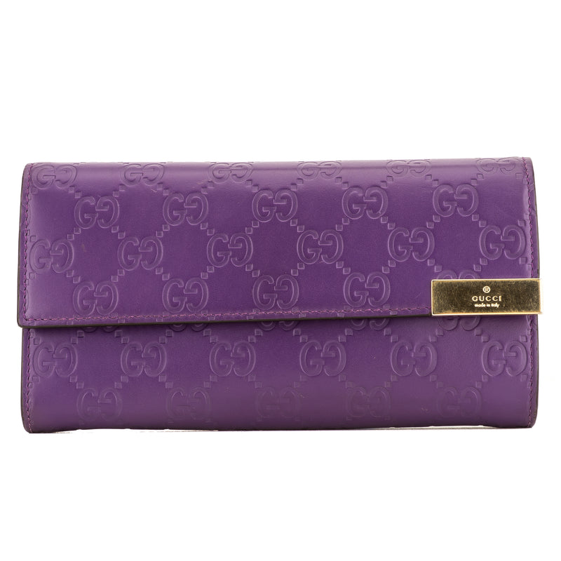 purple gucci wallet