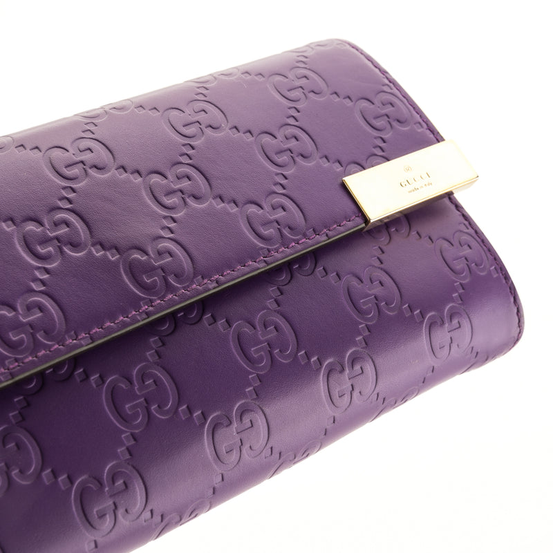 purple gucci wallet