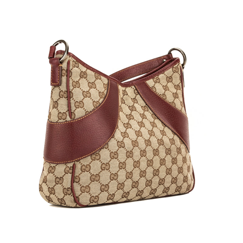 gucci brown monogram tote bag