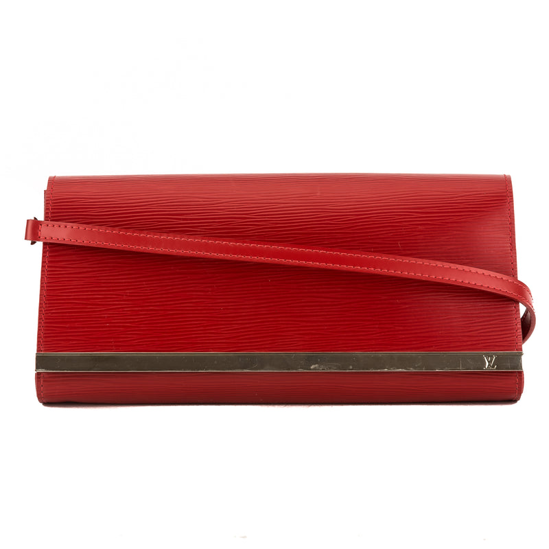 Louis Vuitton Red Epi Leather Sevigne Clutch Bag (7000206) – LuxeDH