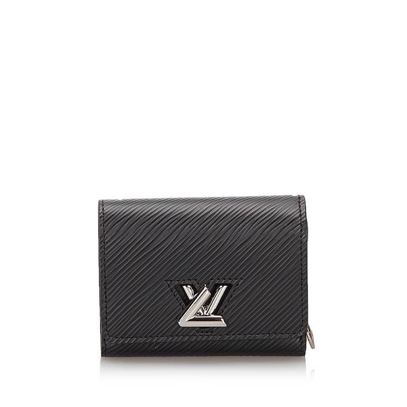 Pre-Loved Louis Vuitton Black Epi Leather Twist Compact Wallet France – LuxeDH