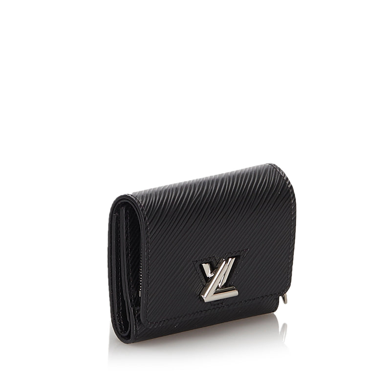 Pre-Loved Louis Vuitton Black Epi Leather Twist Compact Wallet France – LuxeDH