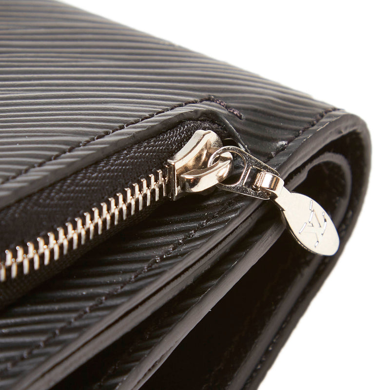 Pre-Loved Louis Vuitton Black Epi Leather Twist Compact Wallet France – LuxeDH