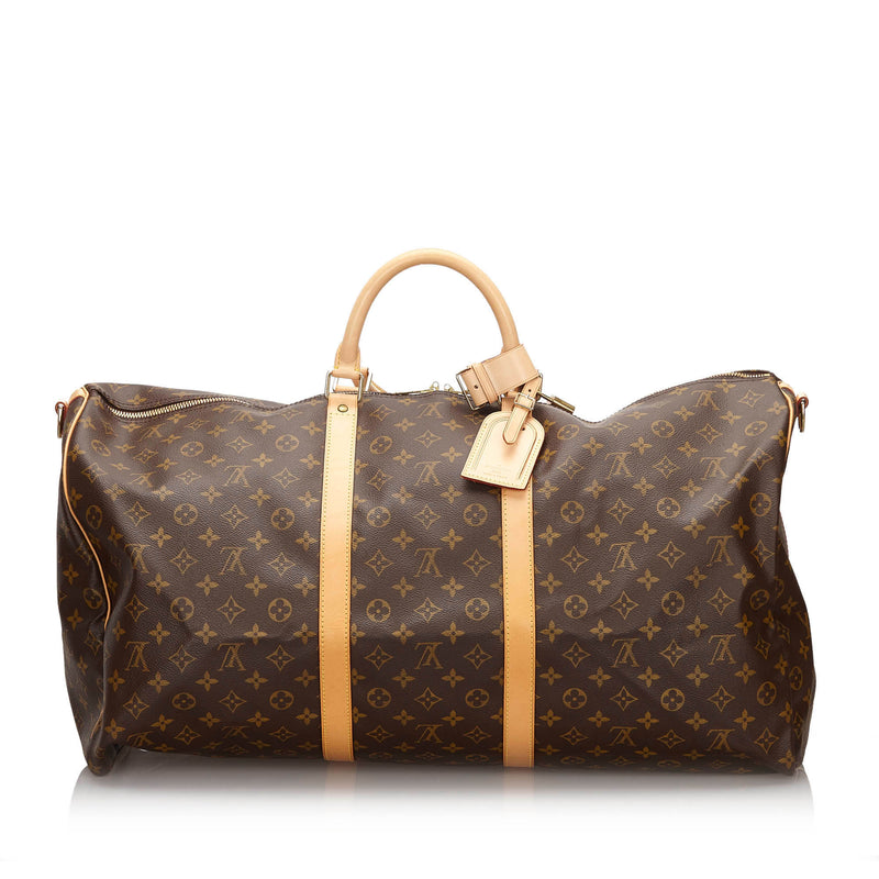 Pre-Loved Louis Vuitton Brown Monogram Keepall Bandouliere 60 France – LuxeDH