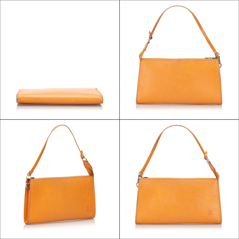 Pre-Loved Louis Vuitton Orange Epi Leather Pochette Accessoires France – LuxeDH