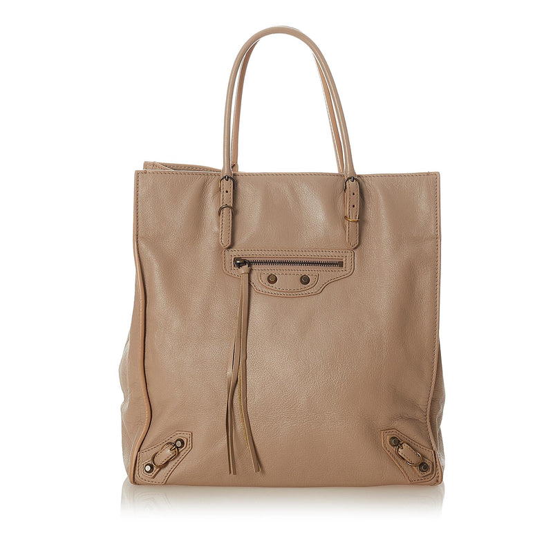 Balenciaga Papier A5 Leather Tote Bag (SHG-24079) –