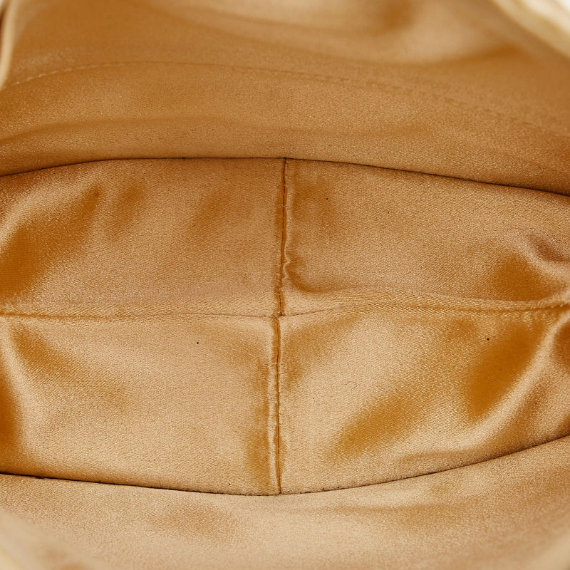 Bottega Veneta Intrecciato Satin Shoulder Bag (SHG-36709)