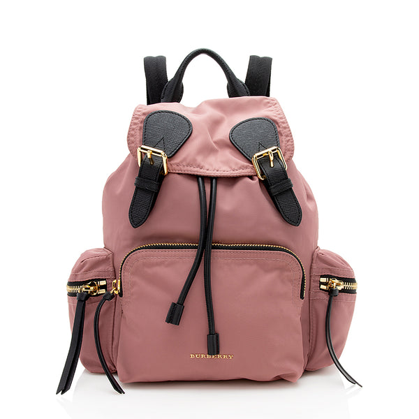 Burberry Nylon Leather Medium Rucksack Backpack (SHF-12368) – LuxeDH