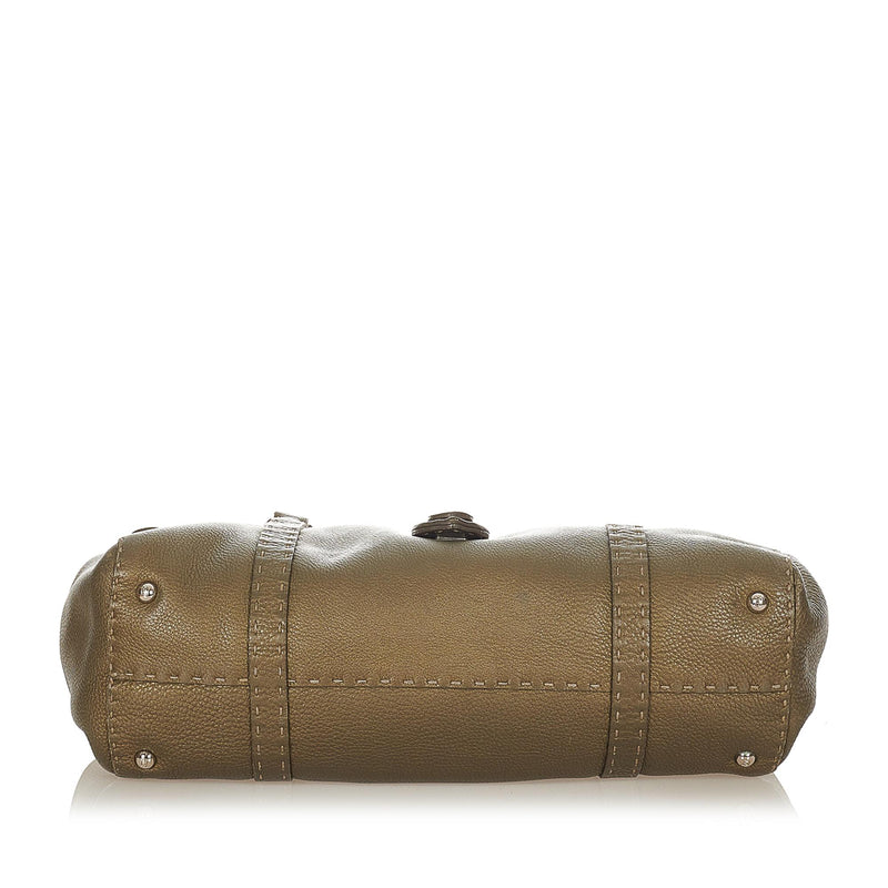 Fendi Selleria Linda Leather Shoulder Bag (SHG-31877)