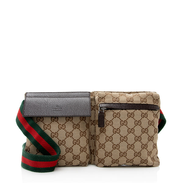 Gucci GG Canvas Web Belt Bag (SHF-18769) – LuxeDH