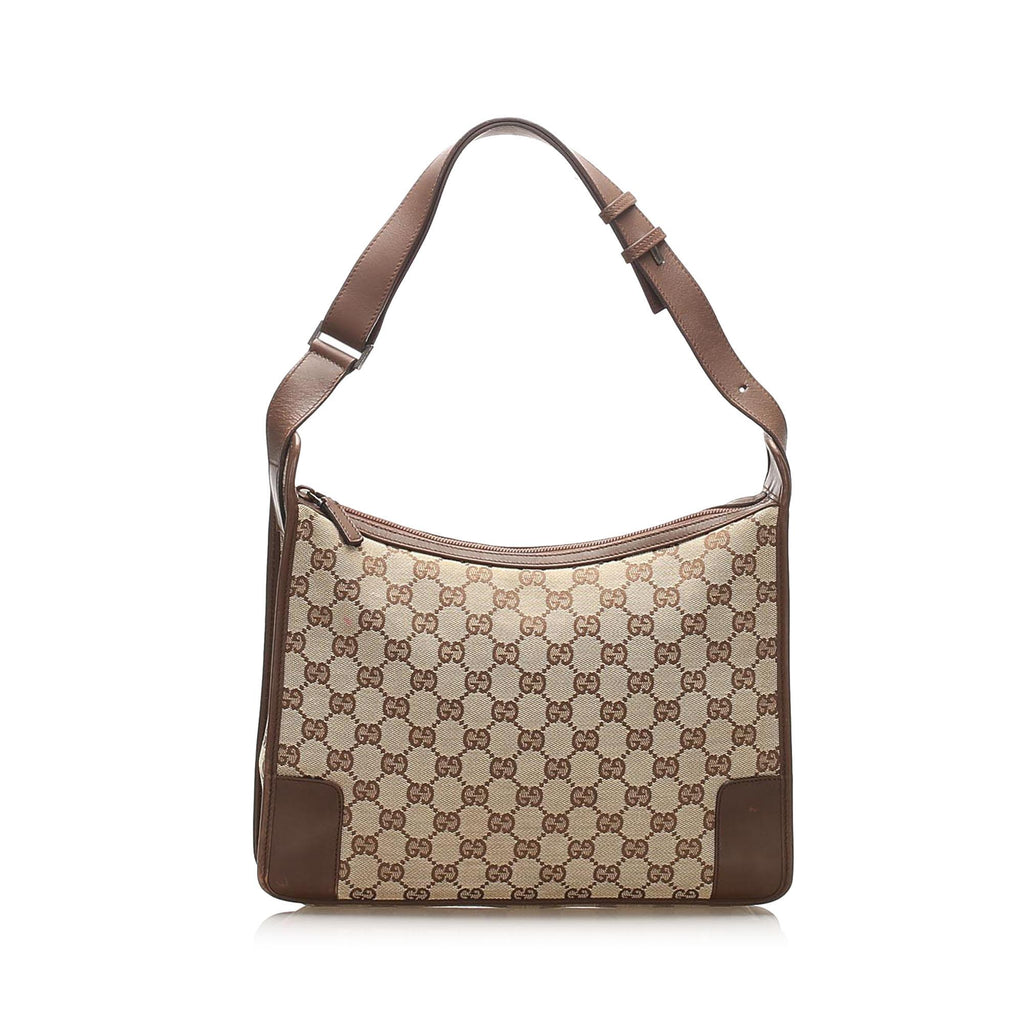 gucci gg canvas shoulder bag