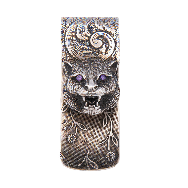 gucci tiger money clip