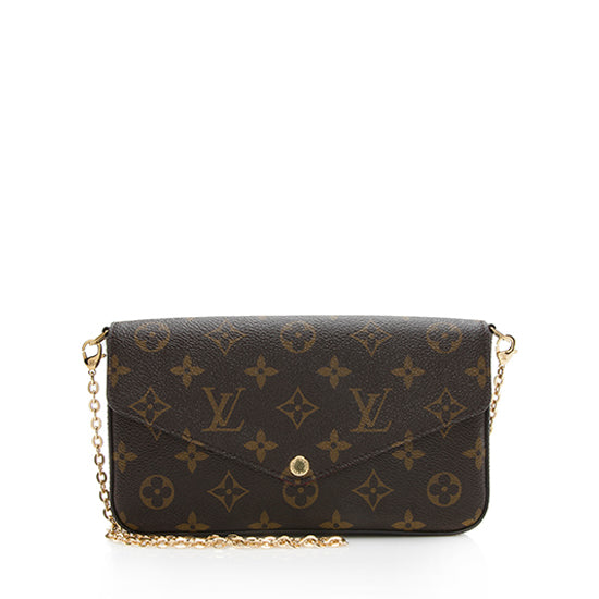 Louis Vuitton Monogram Canvas Felicie Wallet on Chain Bag – LuxeDH