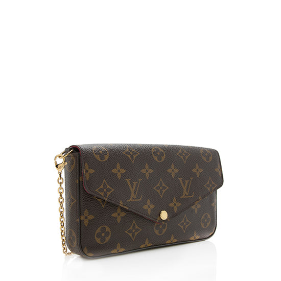 Louis Vuitton Monogram Canvas Felicie Wallet on Chain Bag – LuxeDH