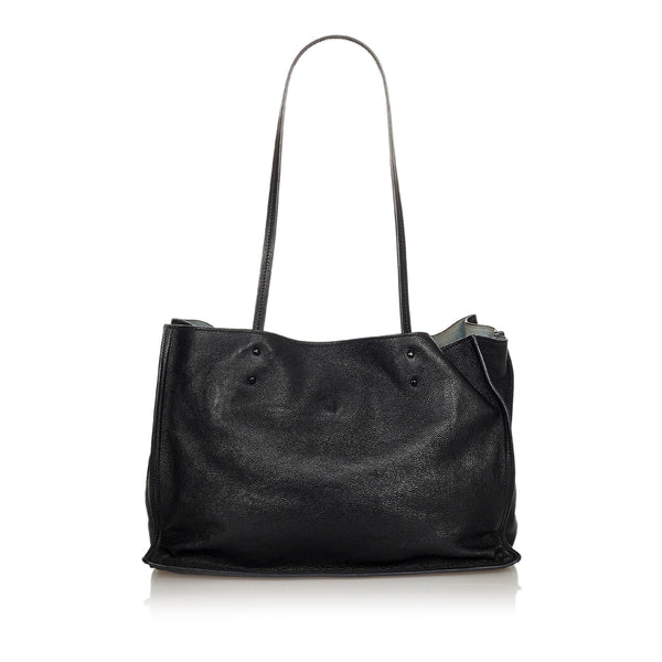 Prada Etiquette Leather Tote Bag (SHG-24647) – LuxeDH