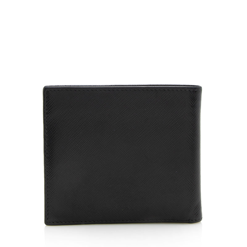 prada saffiano leather billfold wallet