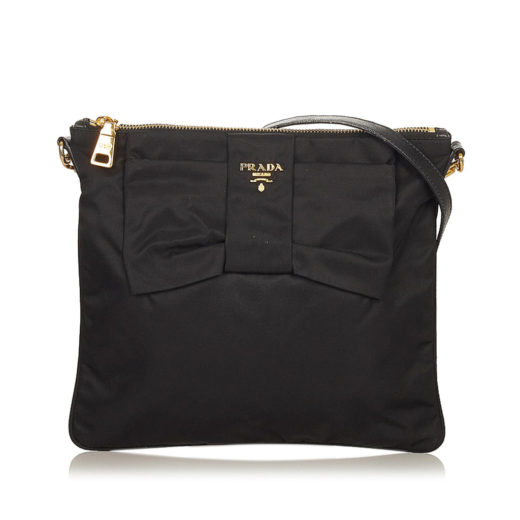 Prada Tessuto Bow Crossbody Bag (SHG-25073) – LuxeDH