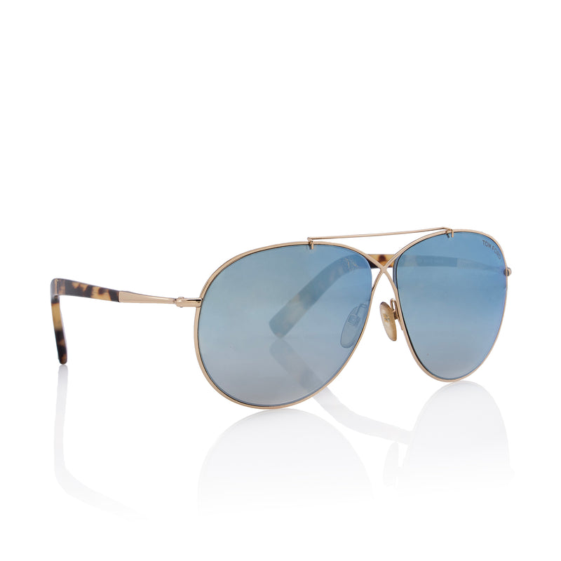 Tom Ford Eva Aviator Sunglasses (SHF-OX3rNk) – LuxeDH