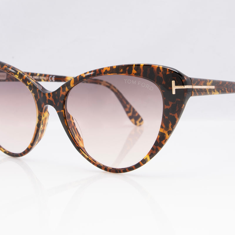 Tom Ford Harlow Cat Eye Sunglasses (SHF-23189) – LuxeDH
