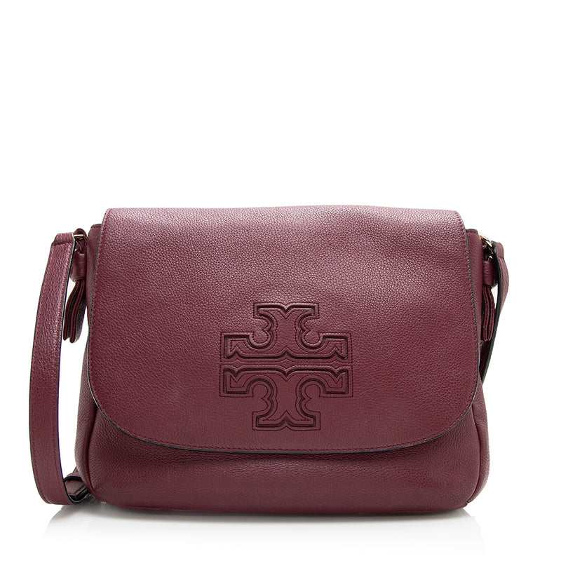 Tory Burch Leather Harper Messenger Bag (SHF-17282) – LuxeDH