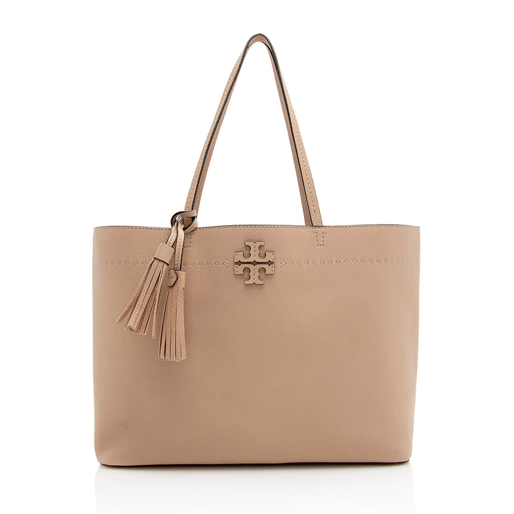 Tory Burch Leather McGraw Tote (SHF-20983) – LuxeDH