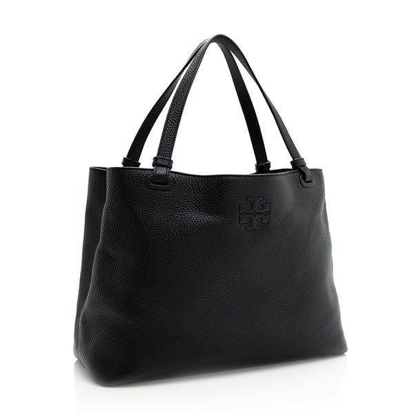 Tory Burch Leather McGraw Triple-Compartment Tote (SHF-20443) – LuxeDH