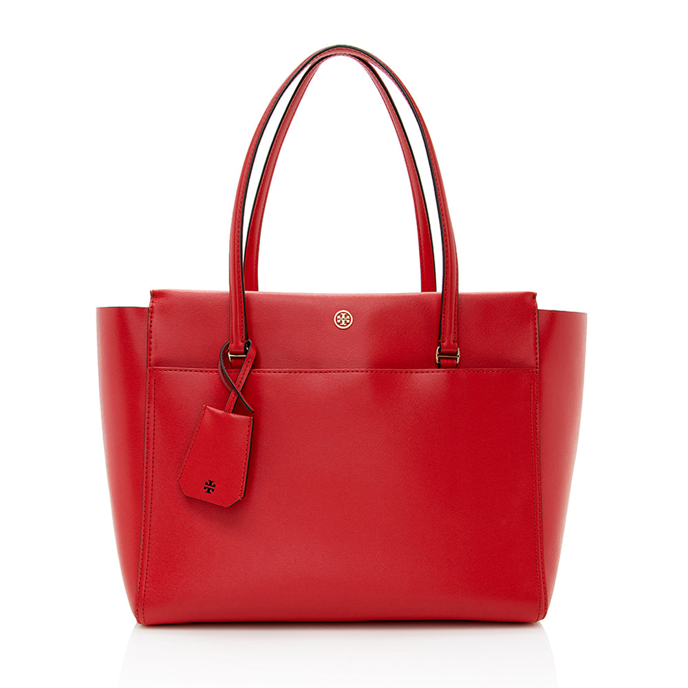 Tory Burch Leather Parker Tote (SHF-19447) – LuxeDH