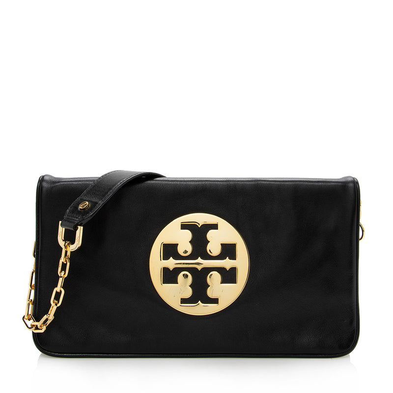 Tory Burch Leather Reva Clutch (SHF-16433) – LuxeDH