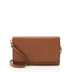 Tory Burch Leather Thea Flat Wallet Crossbody Bag (SHF-18476) – LuxeDH