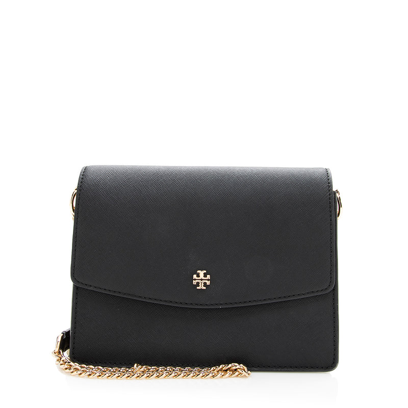 Tory Burch Saffiano Leather Robinson Shoulder Bag (SHF-17287) – LuxeDH