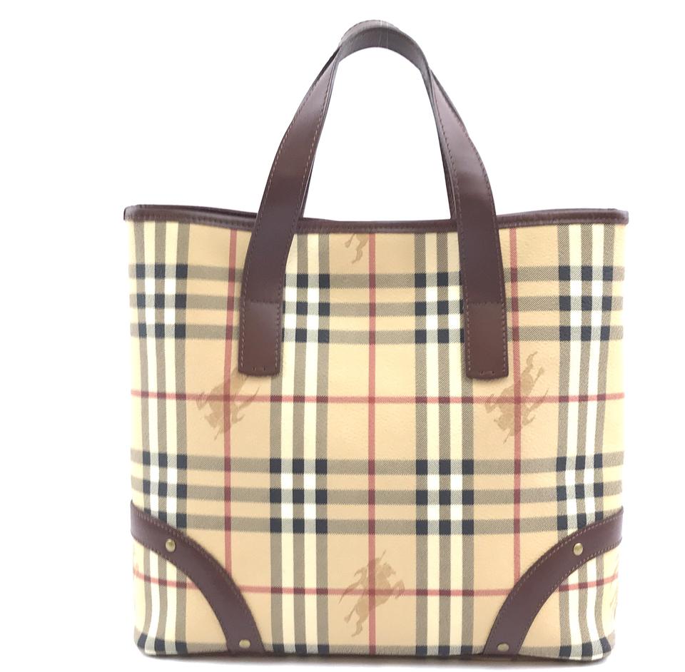 burberry tote leather