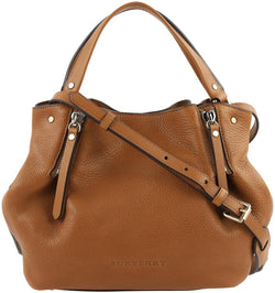 brown leather burberry bag