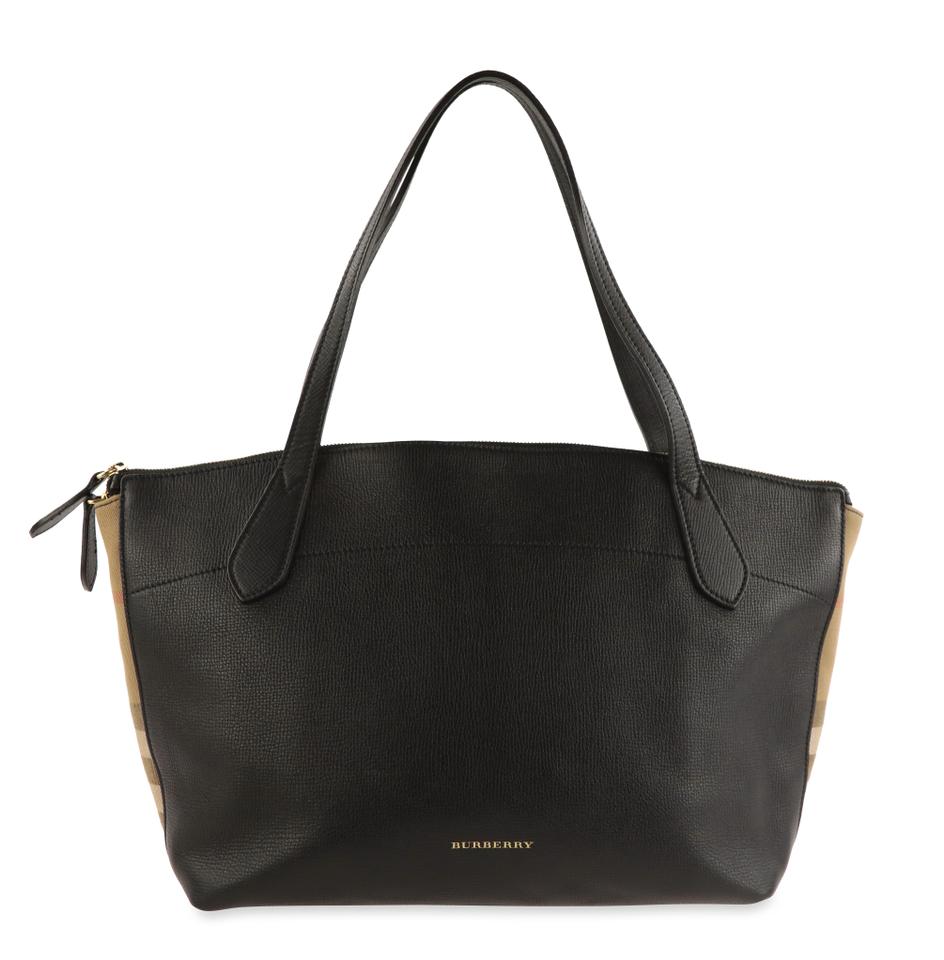 Burberry Welburn House Check Tote Black 