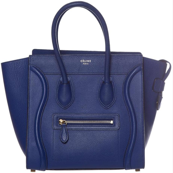 celine micro luggage blue