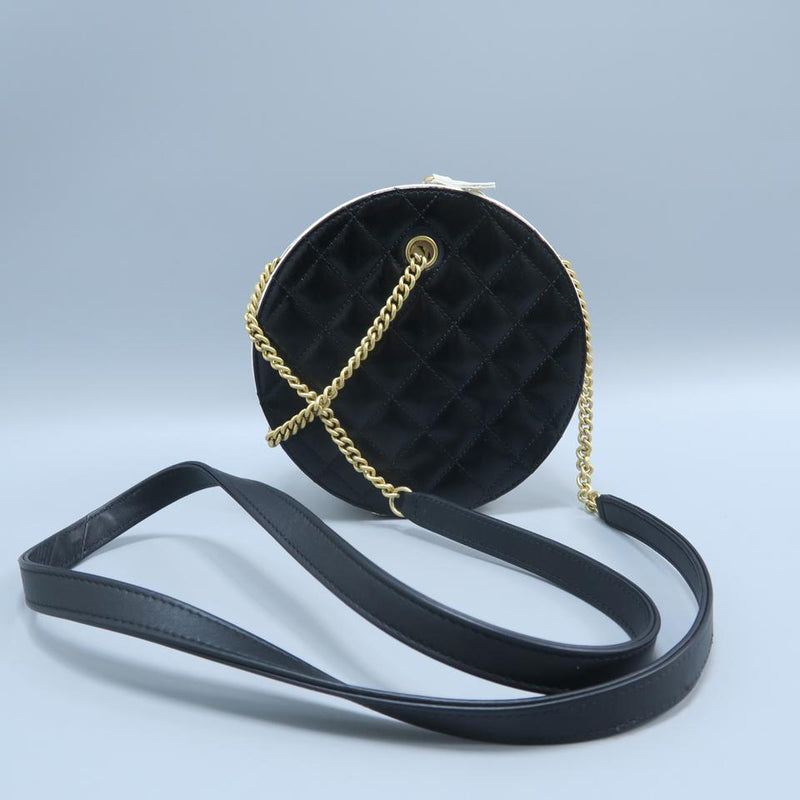 Chanel Round Black Calfskin Leather Cross Body Bag – LuxeDH