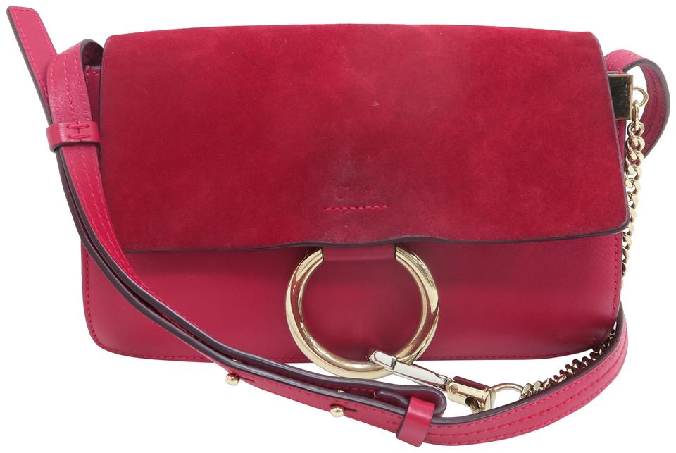 chloe faye bag red