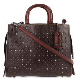 coach oxblood satchel