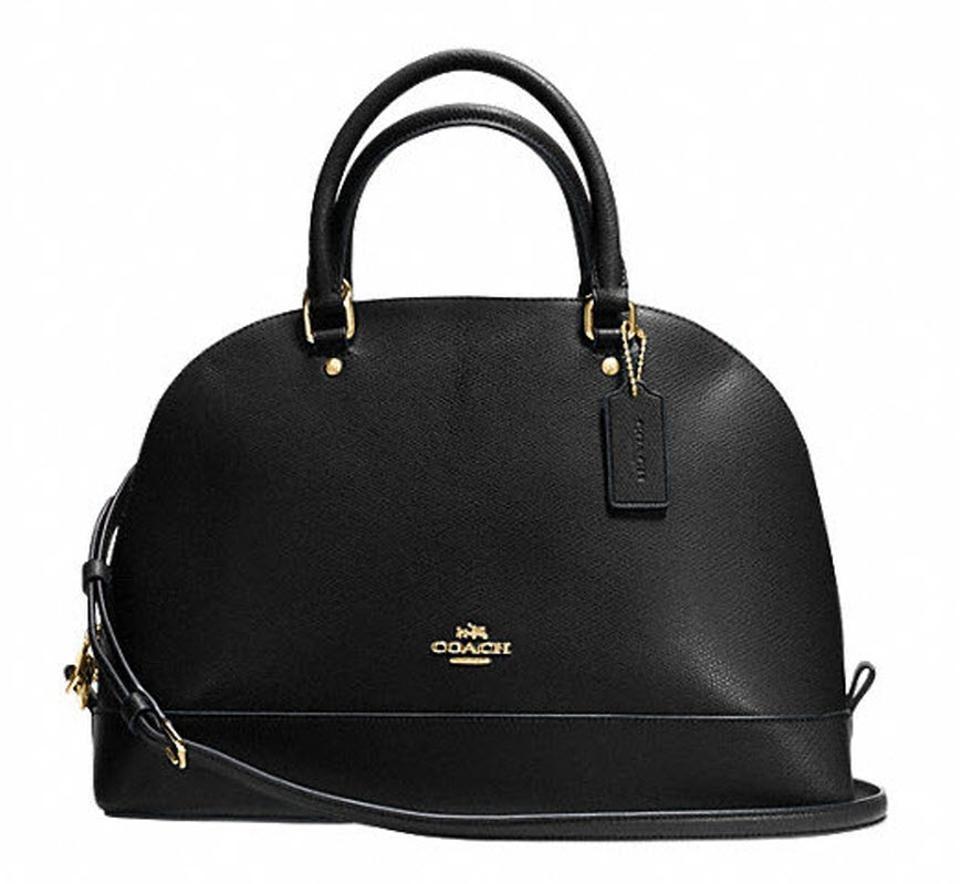 black and gold satchel