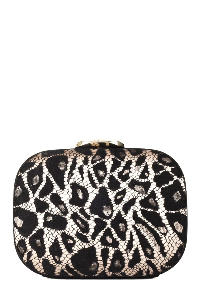 black lace clutch bag