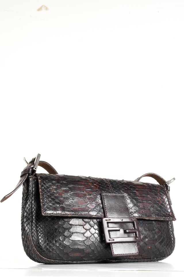 fendi python baguette