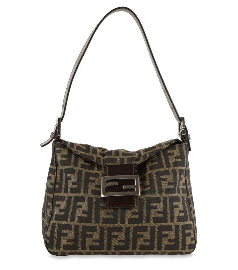 fendi canvas shoulder bag