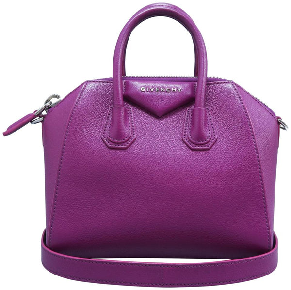 Givenchy Mini Antigona Purple Calfskin Satchel – LuxeDH