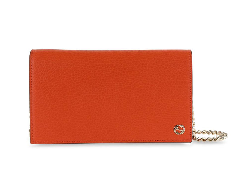 gucci orange wallet