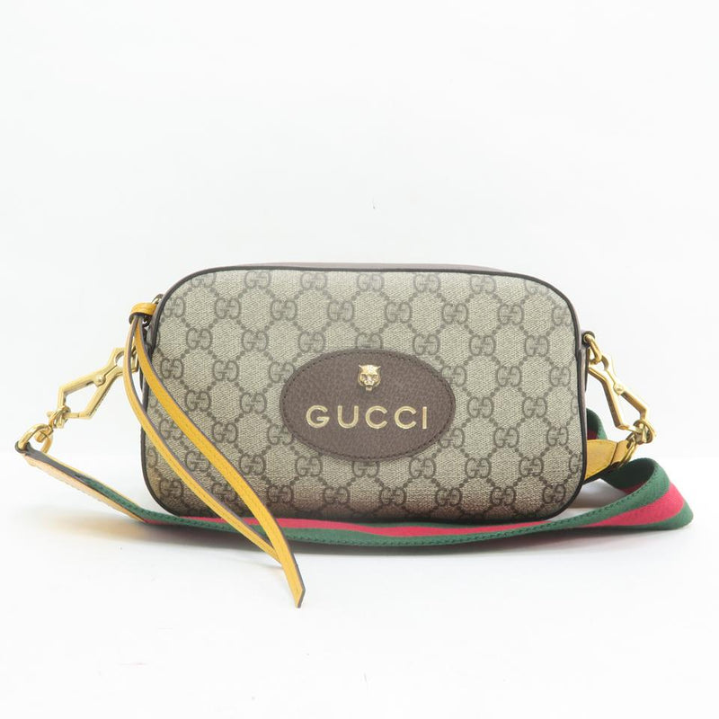 Gucci Camera Gg Supreme Grey Canvas Cross Body Bag – LuxeDH