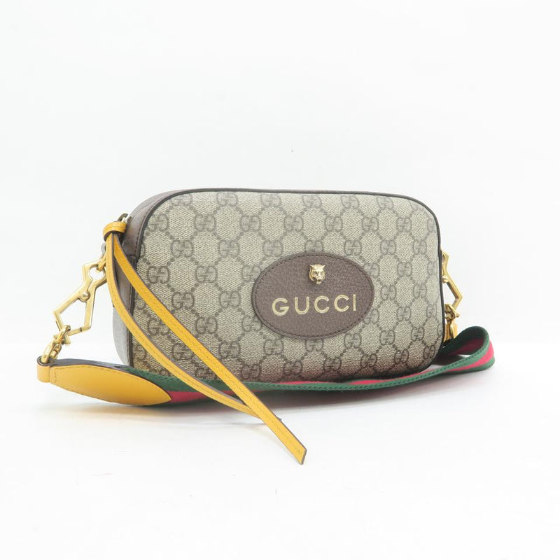 Gucci Camera Gg Supreme Grey Canvas Cross Body Bag – LuxeDH