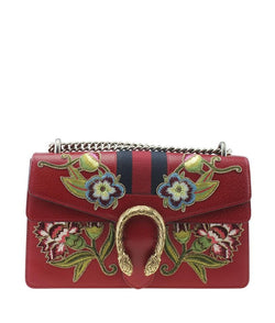 gucci dionysus red leather