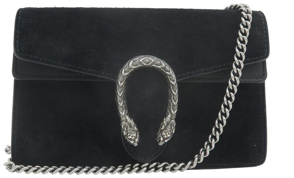 gucci dionysus bag black suede